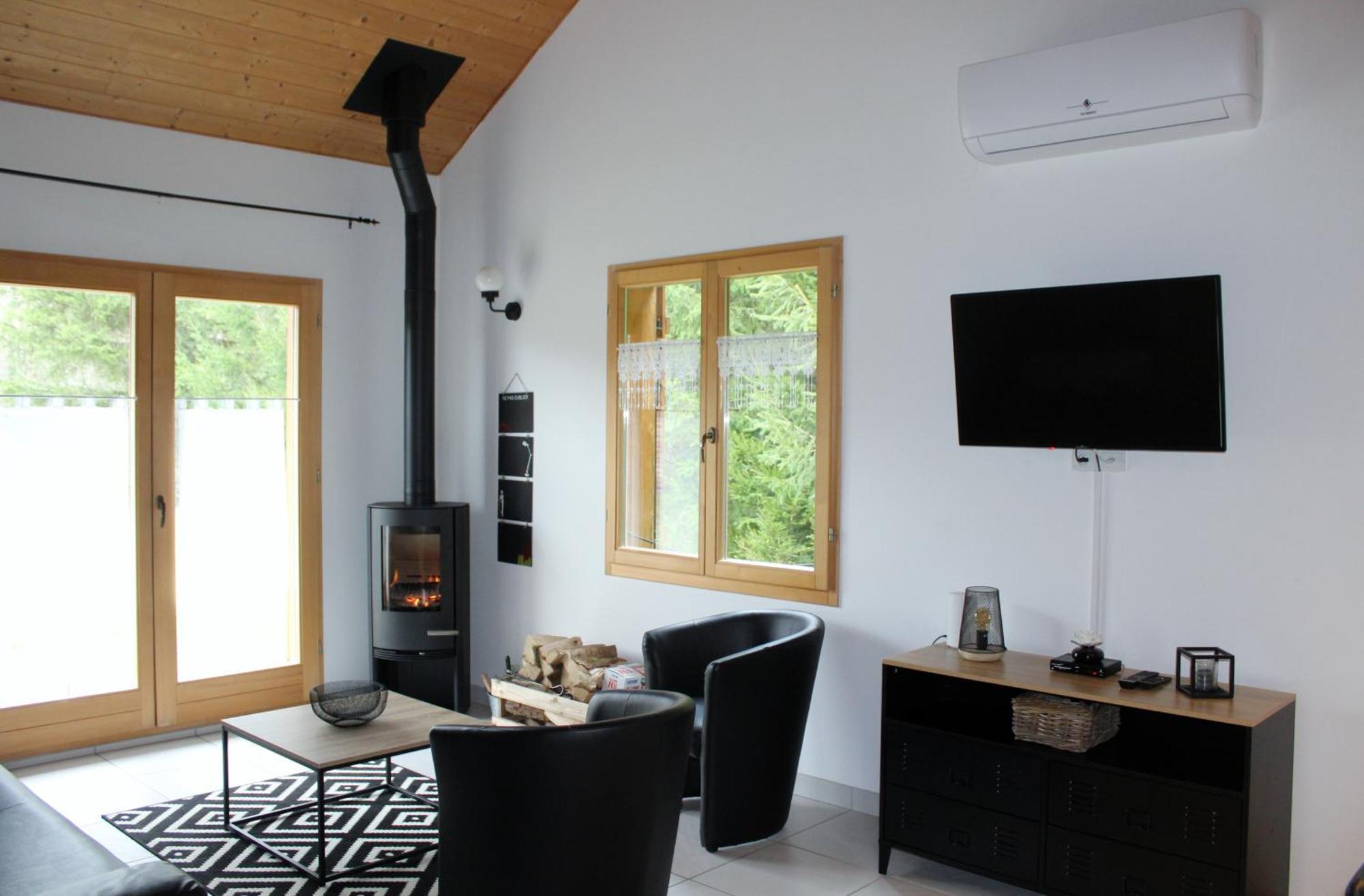 Chalet De Charme Le Contemporain Ney Buitenkant foto