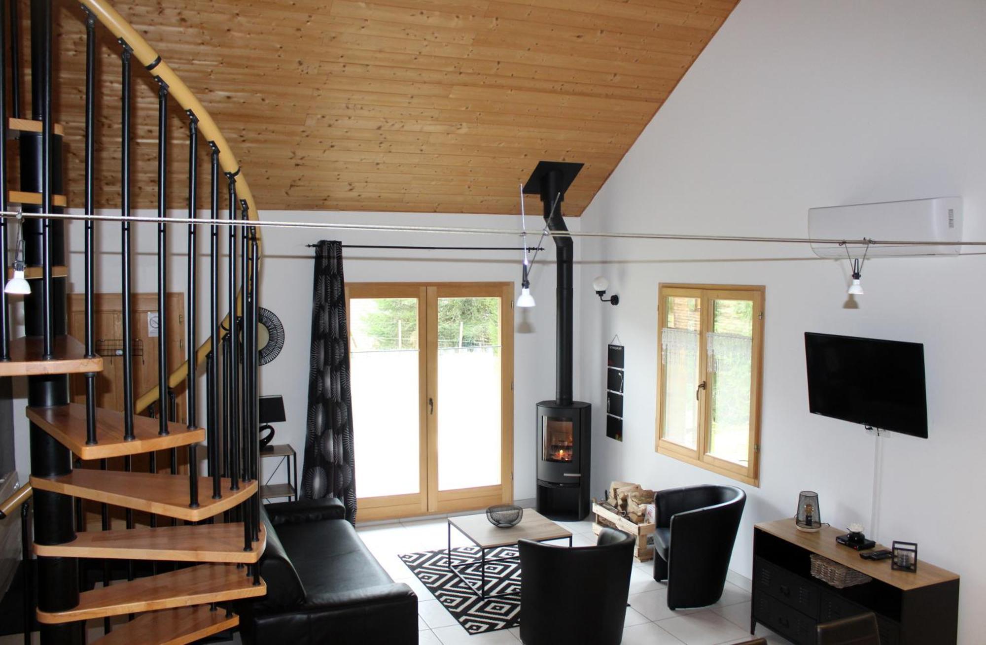 Chalet De Charme Le Contemporain Ney Buitenkant foto