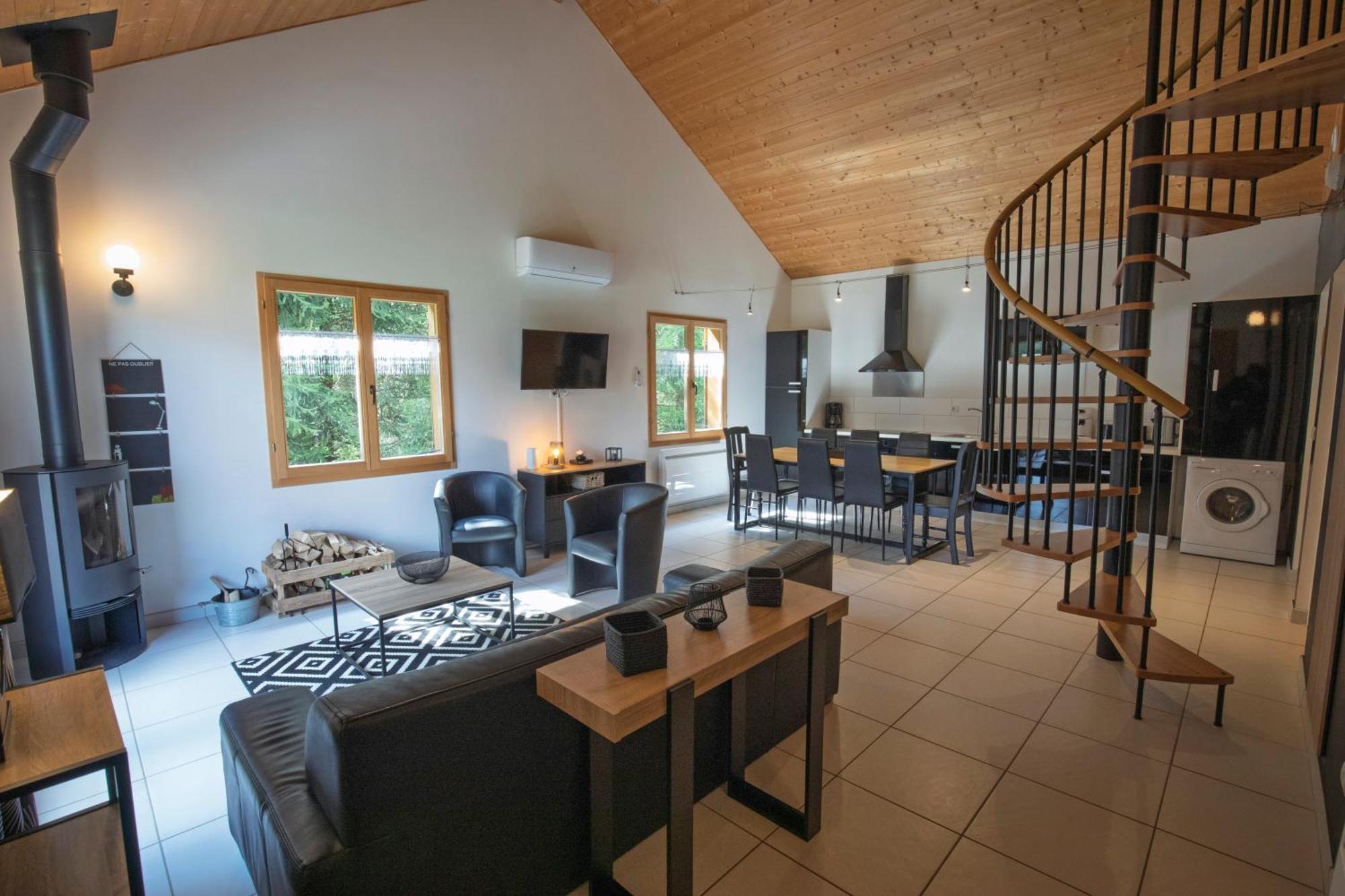 Chalet De Charme Le Contemporain Ney Buitenkant foto